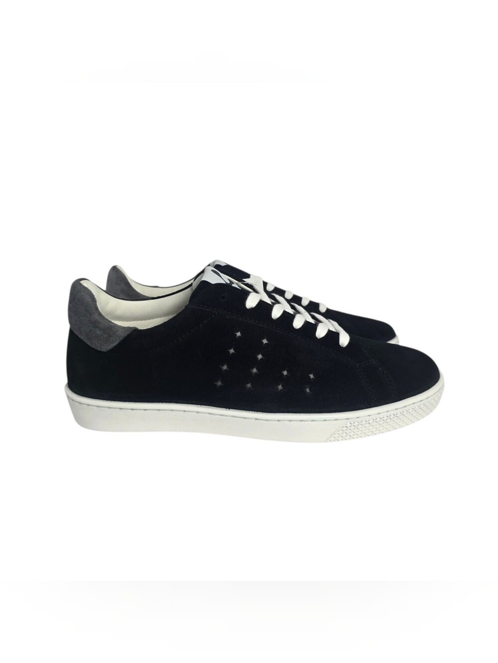 Lazo Halo Eco Suede Sneakers Black/Hematite Grey  Womens 8 Mens 6.5